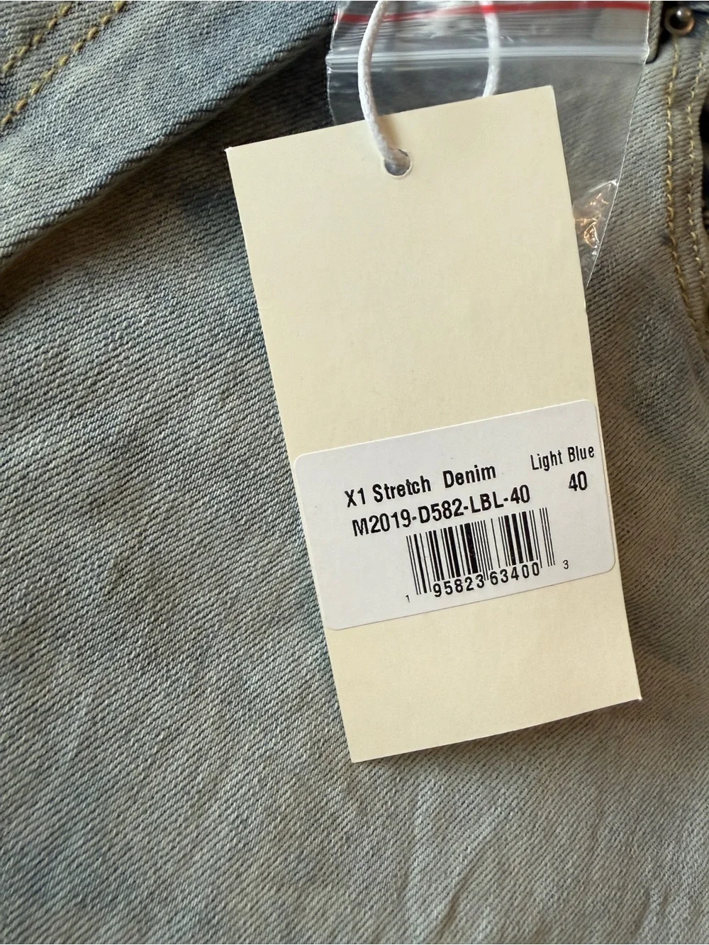MNML Light Wash Distressed Men's Jeans - Casual Ripped Slim Fit size 40